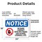 Signmission No Bare Contact With Rte Foods, 24 in W x Rectangle, Plastic OS-2PACK-NS-P-1824-L-14389 - alternate 6